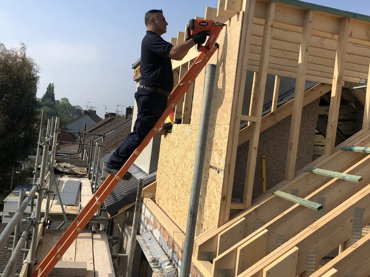Carpentry for a rear extension renovation in Bracknell, Berkshire — steels and timber frame