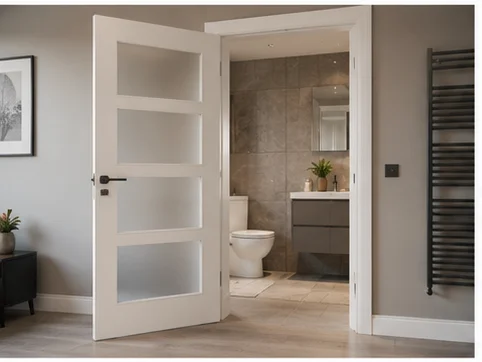 White painted panel internal door installed in a Berkshire home